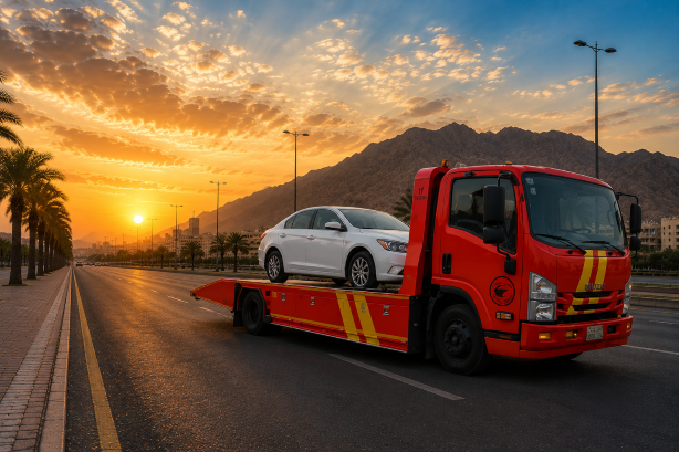 شعار سطحة الرياض لخدمات سحب ونقل السيارات